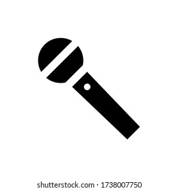 Microphone icon vector on white background