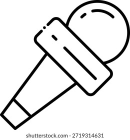 Mikrofonsymbol, Vektorgrafik, Umriss