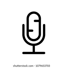 microphone icon vector pictogram sign mark 