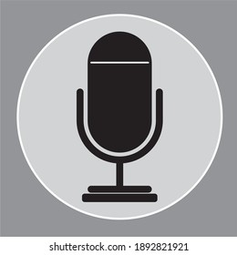 Microphone icon. Vector recorder symbol. eps 10