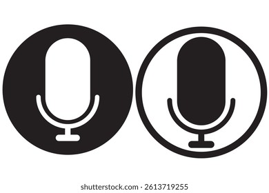 Microphone icon vector set. audio illustration sign collection. mic symbol.