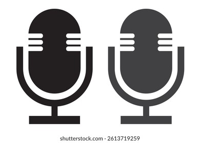 Microphone icon vector set. audio illustration sign collection. mic symbol.