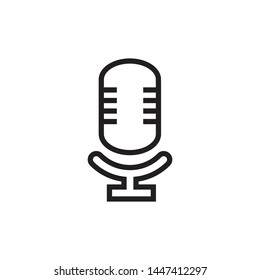 microphone icon vector. sign. symbol