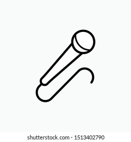 Microphone Icon - Vector, Sign and Symbol for Design, Presentation, Website or Apps Elements.