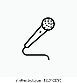 Microphone Icon - Vector, Sign and Symbol for Design, Presentation, Website or Apps Elements.