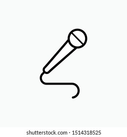 Microphone Icon - Vector, Sign and Symbol for Design, Presentation, Website or Apps Elements.