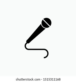 Microphone Icon - Vector, Sign and Symbol for Design, Presentation, Website or Apps Elements.