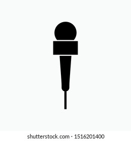 Microphone Icon - Vector, Sign and Symbol for Design, Presentation, Website or Apps Elements.