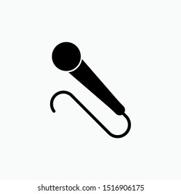 Microphone Icon - Vector, Sign and Symbol for Design, Presentation, Website or Apps Elements.