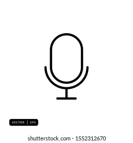 Microphone Icon Vector - Sign or Symbol