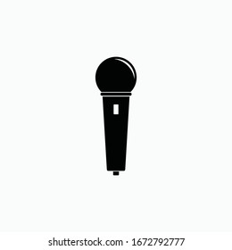 icono símbolo vectorial de micrófono aislado