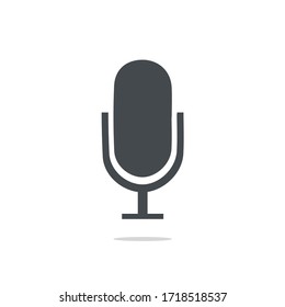 Microphone icon vector sign symbol isolated , Vector Illustration.