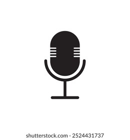 Microphone Icon - Vector, Sign and Symbol for Design, Presentation, Website or Apps Elements.