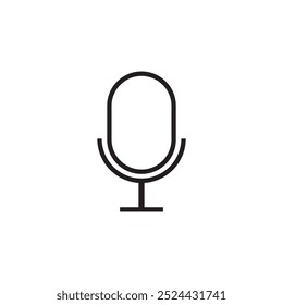 Microphone Icon - Vector, signo y símbolo para Elementos de diseño, presentación, Sitio web o App.
