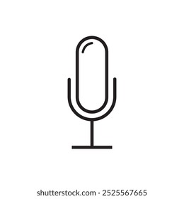 Mikrofonsymbol - Vektorgrafik, Zeichen und Symbol für Design, Präsentation, Website oder Apps-Elemente.