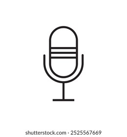 Microphone Icon - Vector, Sign and Symbol for Design, Presentation, Website or Apps Elements.