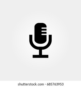 microphone icon. vector sign symbol on white background