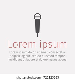 Microphone Icon Vector signs for web graphics.