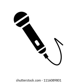 microphone icon vector icon. Simple element illustration. microphone symbol design. Can be used for web and mobile.