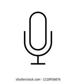Microphone icon vector icon. Simple element illustration. Microphone symbol design. Can be used for web and mobile.