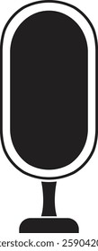 Microphone icon vector and speaker