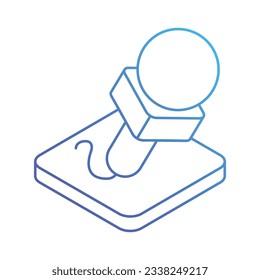 Microphone Icon, vector stock illustration.