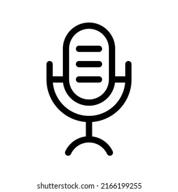 Icono de micrófono Ilustración de diseño de símbolo de vector