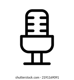 Illustration zum Design von Mikrofonsymbolen für Vektorsymbole