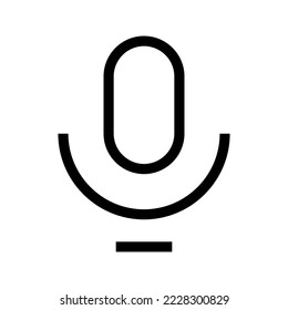 Microphone Icon Vector Symbol Design Illustration