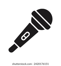Microphone icon vector symbol design
