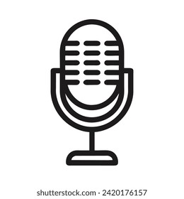 Microphone icon vector symbol design
