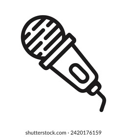 Microphone icon vector symbol design