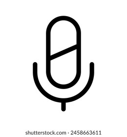 Microphone Icon Vector Symbol Design Illustration