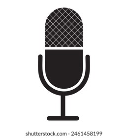 Microphone Icon, vector, symbol design. Mic icon, Podcast microphone design for website, app.