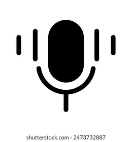 Microphone Icon Vector Symbol Design Illustration