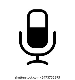 Microphone Icon Vector Symbol Design Illustration