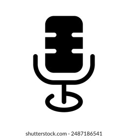 Microphone Icon Vector Symbol Design Illustration