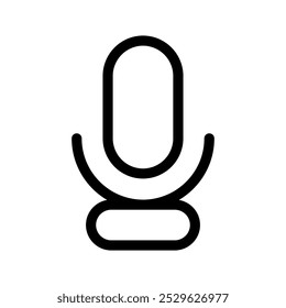 Ilustração de design de símbolo de vetor de ícone de microfone