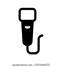 Ilustración de diseño de símbolo de Vector de icono de micrófono