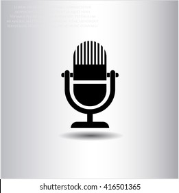 microphone icon vector symbol flat eps jpg app web concept