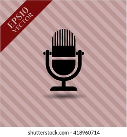 microphone icon vector symbol flat eps jpg app web concept