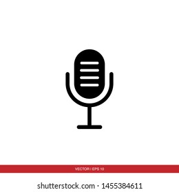 Microphone Icon Vector Symbol Illustration