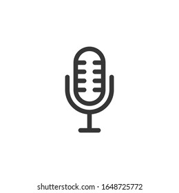 Microphone Icon Vector Symbol Illustration