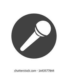 microphone icon vector template flat design