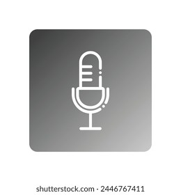 microphone icon vector template illustration logo design