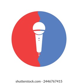 Mikrofon-Symbol Vektorgrafik Vorlage Illustration Logo Design
