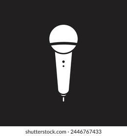 microphone icon vector template illustration logo design