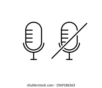 Microphone icon, Microphone icon vector, in trendy flat style isolated on white background. Microphone icon image, Microphone icon illustration