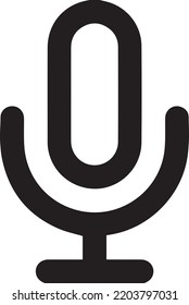 Microphone icon, Microphone icon vector, in trendy flat style isolated on white background.