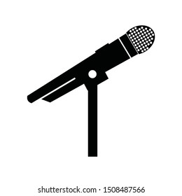 microphone icon vector. vocal and music symbol 